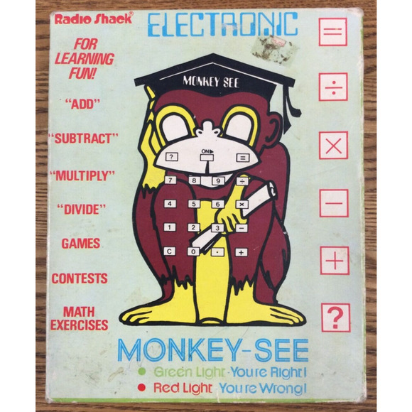 Radio Shack Electronic Monkey-See Fun & Game Math Book Learning Toy Tested Works - Picture 6 of 16